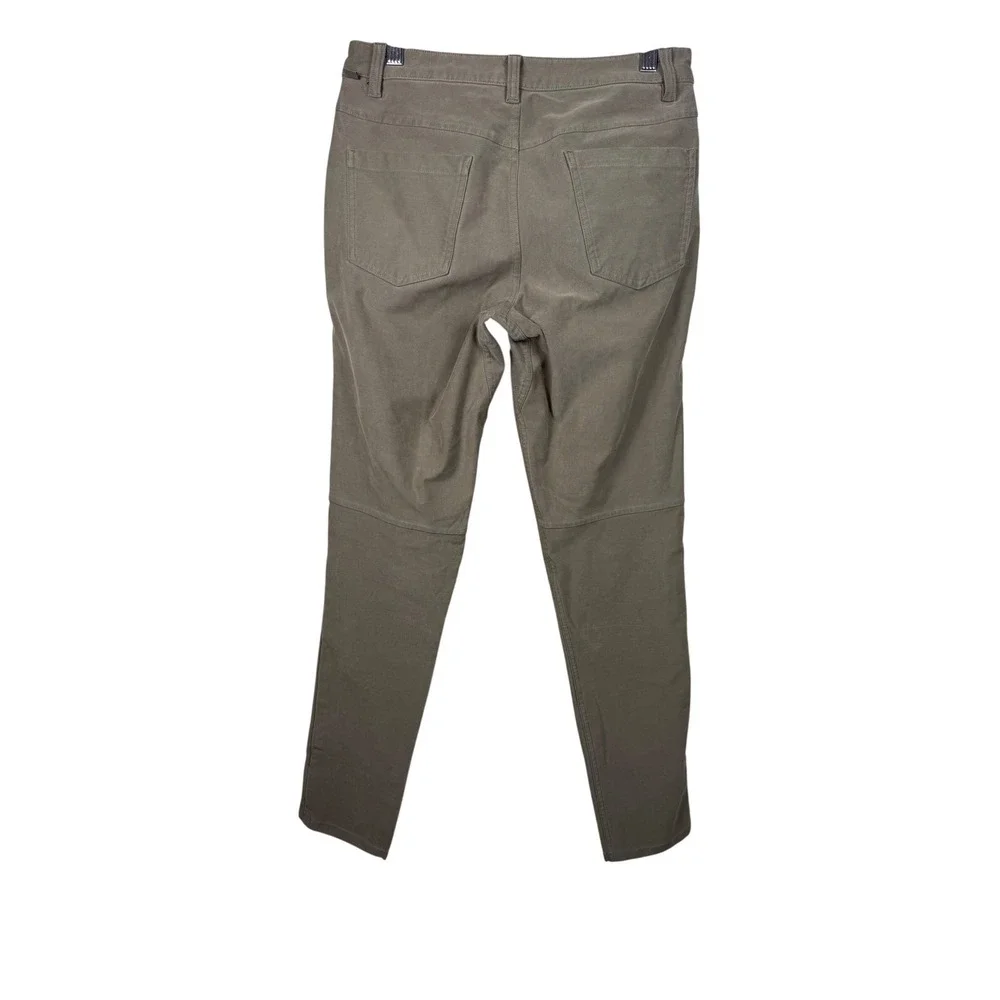 Lululemon ABC Slim Fit Pant Men 28 Olive Warpstreme 5 Pocket Tapered Performance